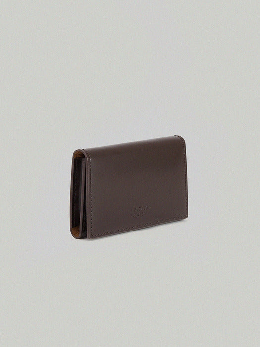 [facade pattern] Classic Card Wallet in Chocolate