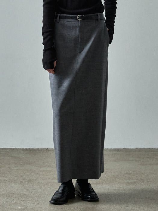 Timeless Maxi Skirt_charcoal