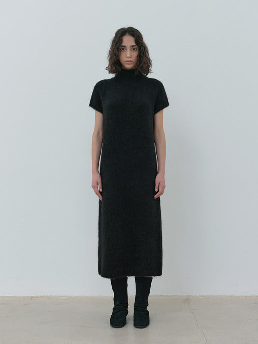 [moia] alpaca knit dress (black)