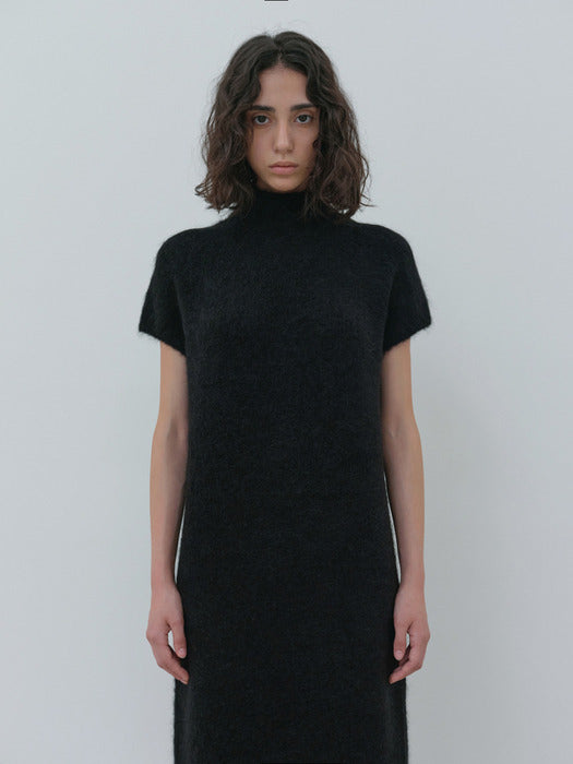 [moia] alpaca knit dress (black)
