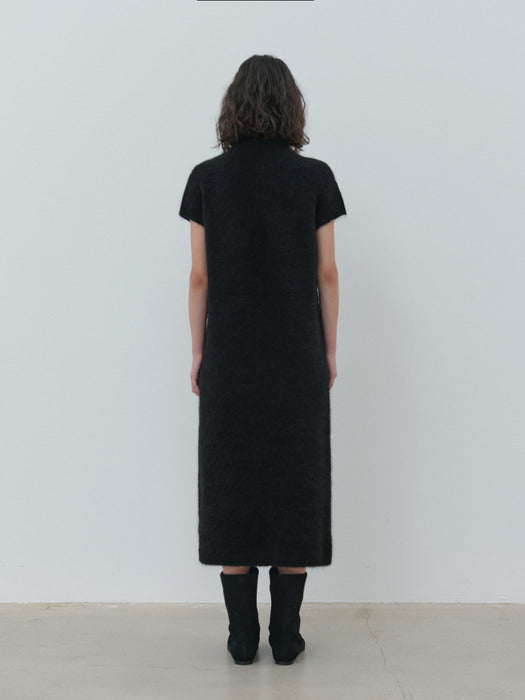 [moia] alpaca knit dress (black)