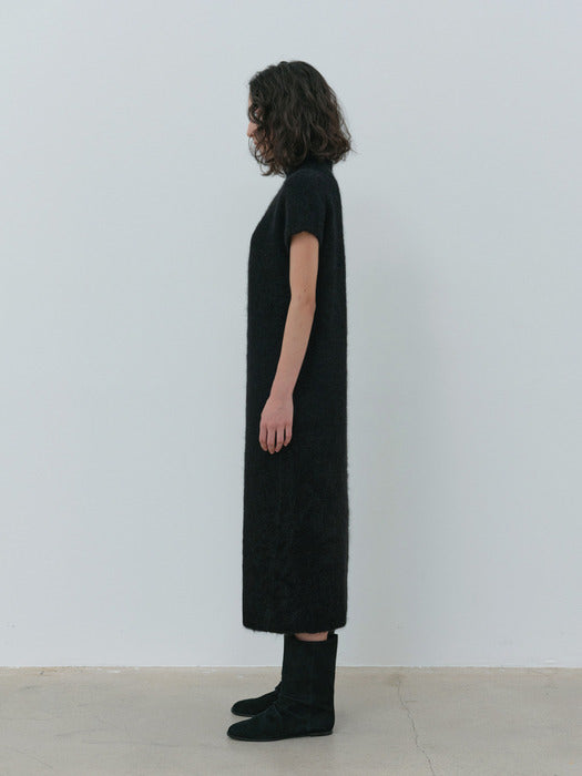[moia] alpaca knit dress (black)