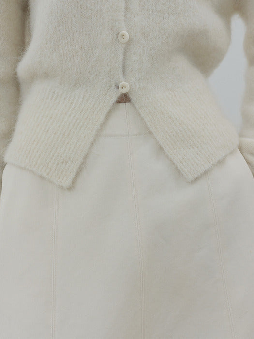 [moia] mock neck cardigan (ivory)