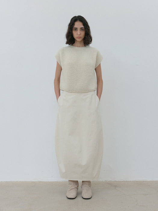 [moia] round knit top (ivory)