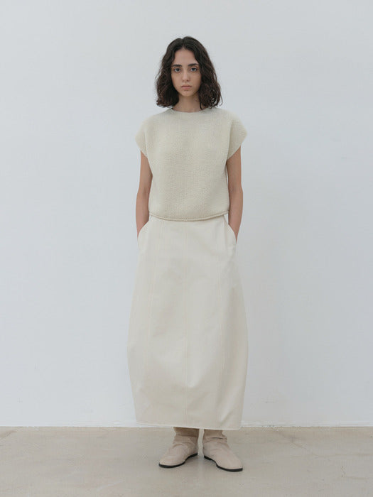 [moia] round knit top (ivory)