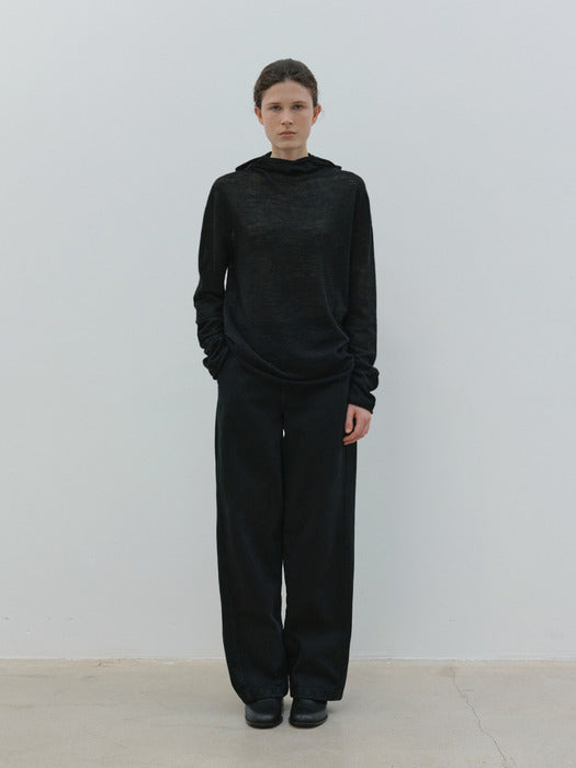 wholegarment hoodie (black)
