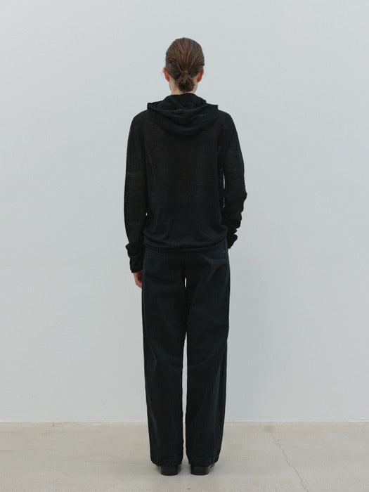 wholegarment hoodie (black)