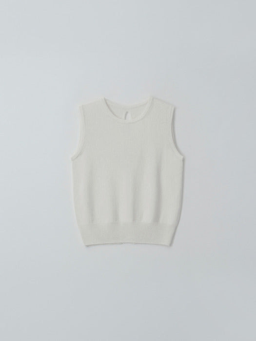 [moia] slit round knit (ivory)