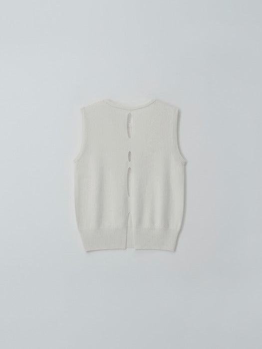 [moia] slit round knit (ivory)