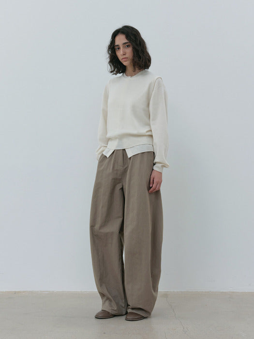 [moia] soft round cardigan (ivory)