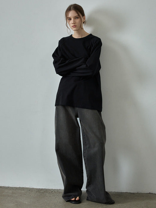 [facade pattern] Minimal Raglan Tee (4 colors)