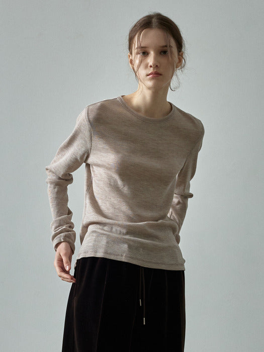 Facade Pattern Breeze Wool T-shirt