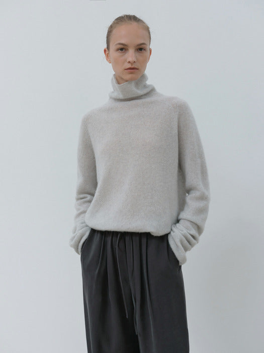 [moia] cashmere turtleneck (light gray)