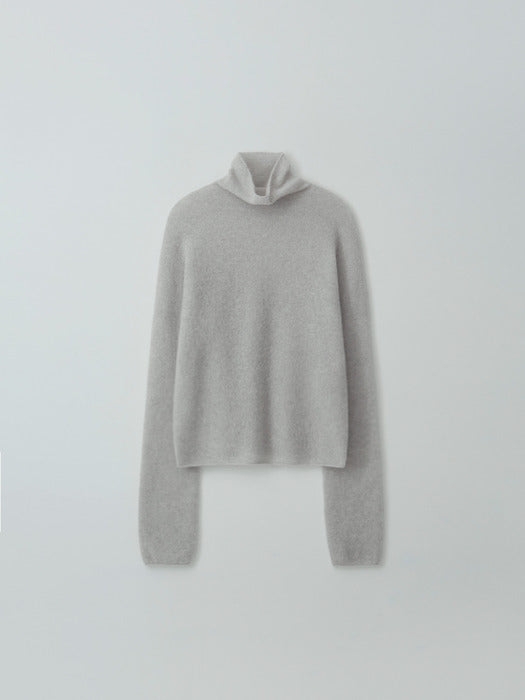 [moia] cashmere turtleneck (light gray)