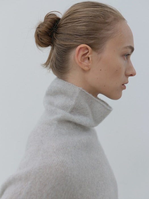 [moia] cashmere turtleneck (light gray)