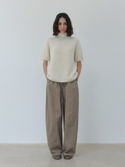 [moia] alpaca half knit (ivory)