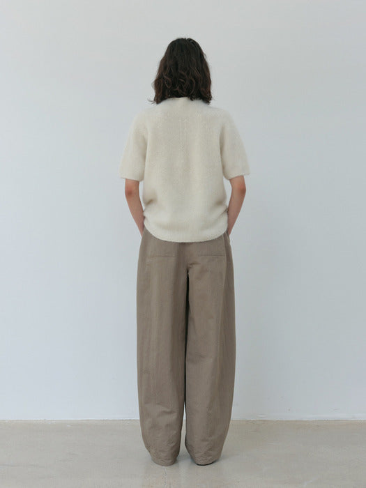 [moia] alpaca half knit (ivory)