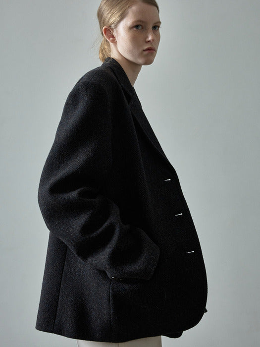 Herringbone Tailored Jacket (multi navy)