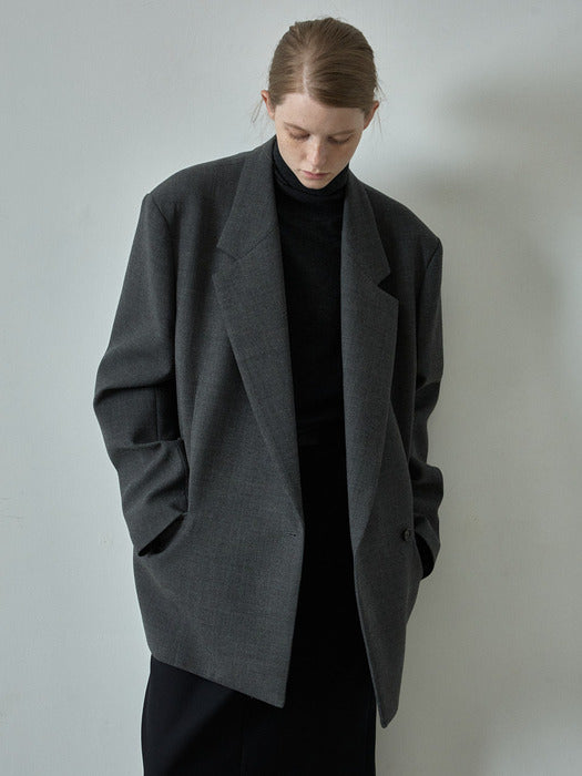 Oversized Double-Breasted Jacket_charcoal