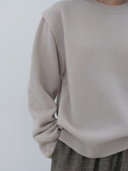 [moia] wool sweater (ecru)