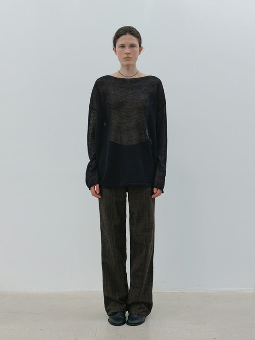 [moia] cliff denim (charcoal brown)