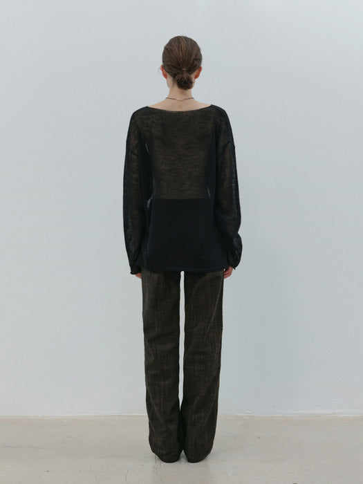 [moia] cliff denim (charcoal brown)