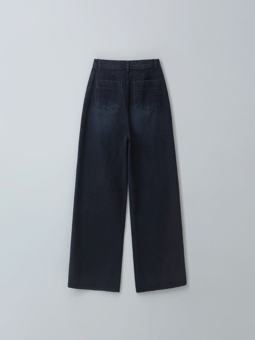 [moia] wide washing denim (indigo)