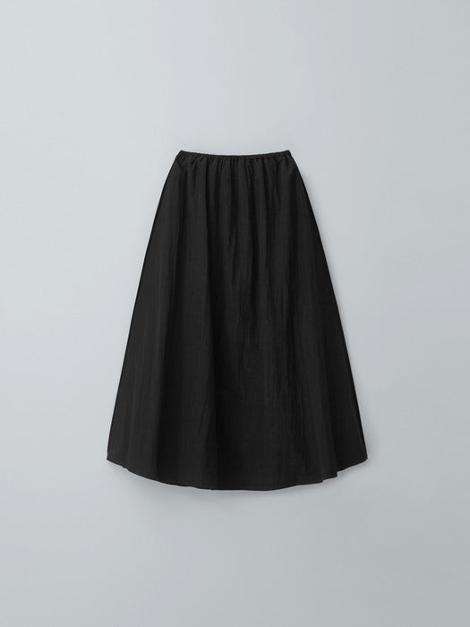[moia] string double skirt (black)