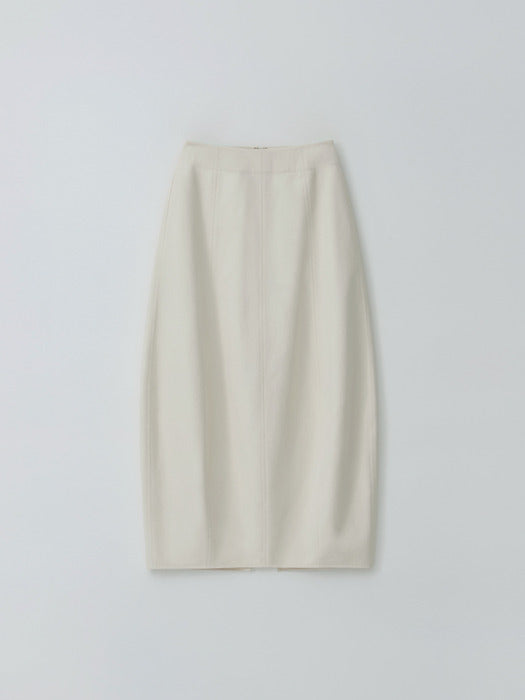 [moia] cotton barrel skirt (cream)