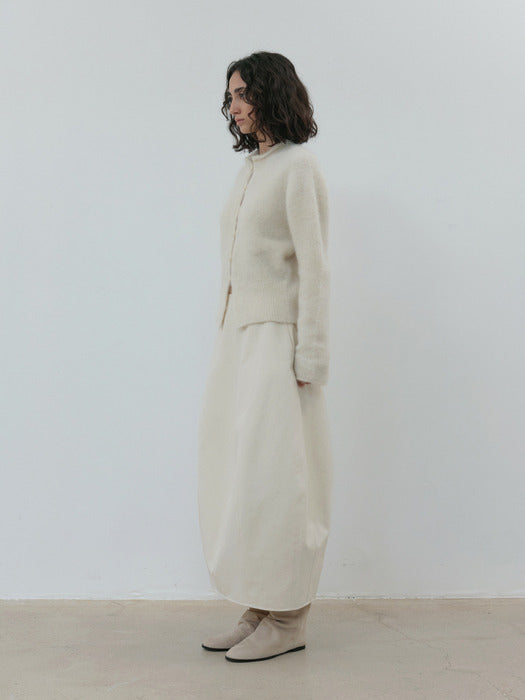 [moia] cotton barrel skirt (cream)