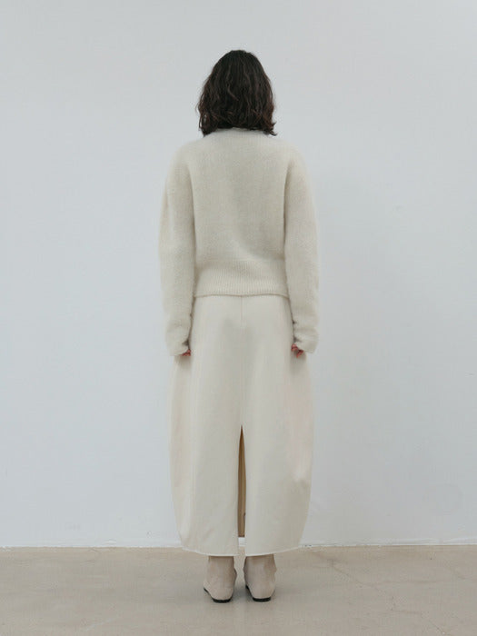 [moia] cotton barrel skirt (cream)