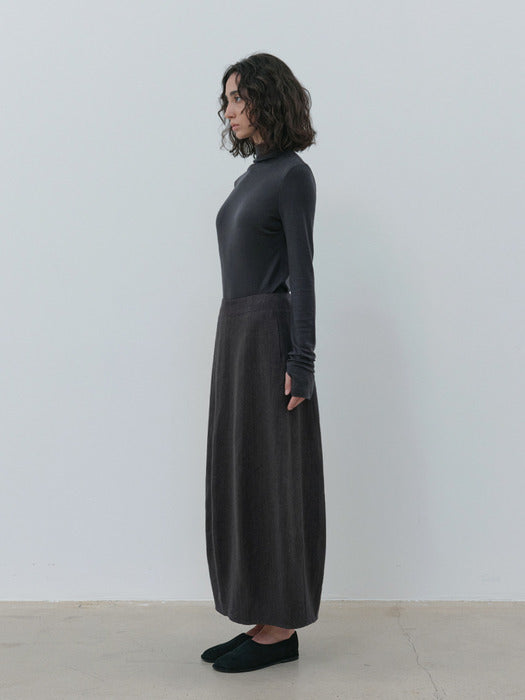 [moia] barrel skirt (charcoal)