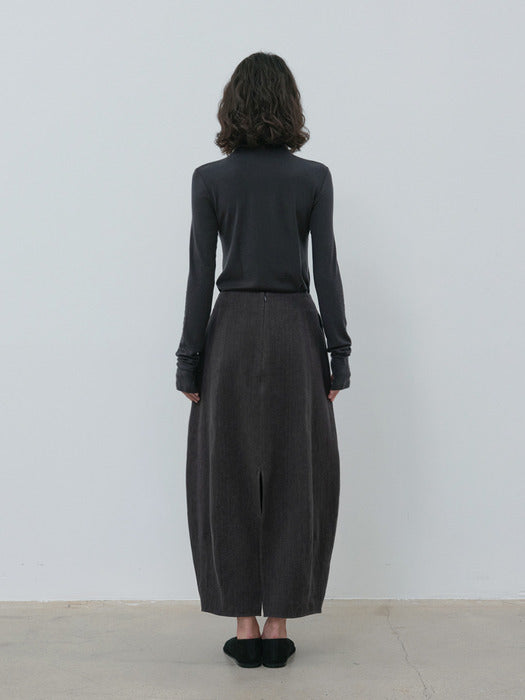 [moia] barrel skirt (charcoal)