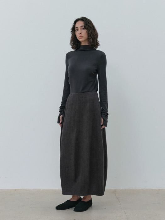 [moia] barrel skirt (charcoal)