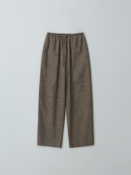 [moia] wool string pants (ash brown)