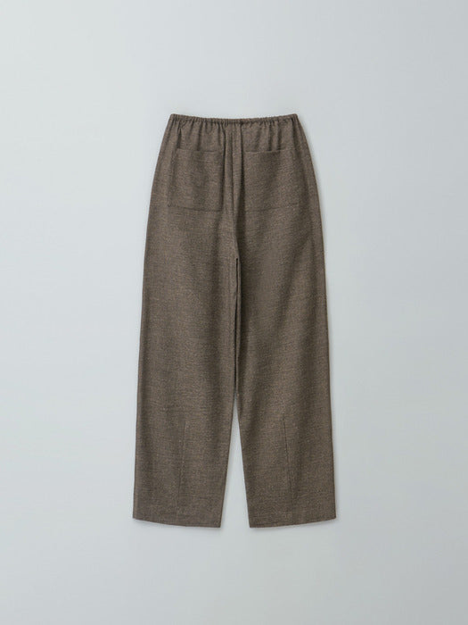 [moia] wool string pants (ash brown)