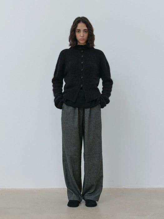 [moia] wool string pants (charcoal)