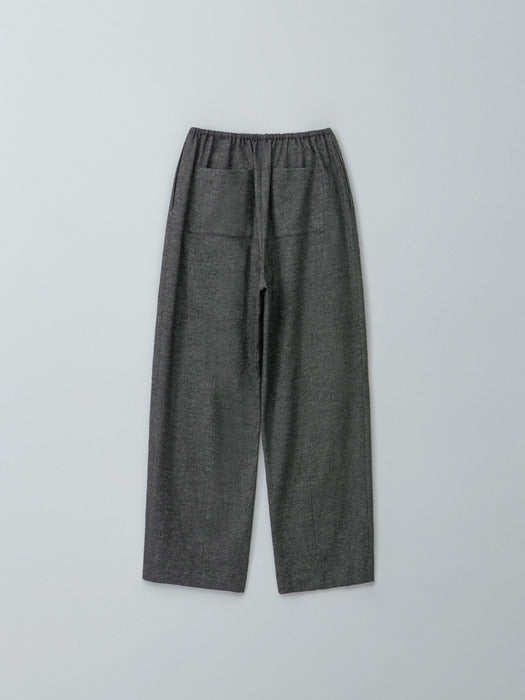 [moia] wool string pants (charcoal)
