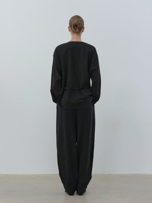 [moia] button pants (black)