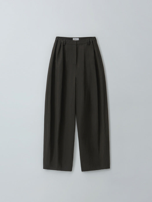 [moia] wide round pants (charcoal brown)