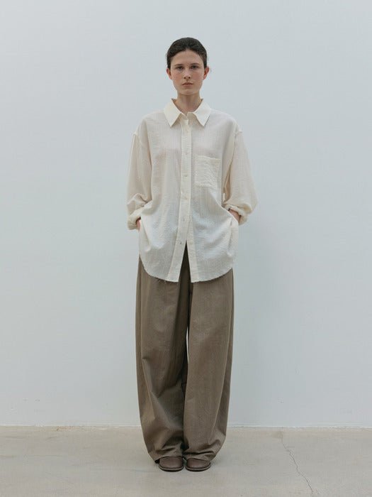 [moia] cutting shirt (ecru)