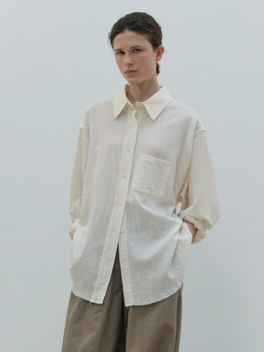 [moia] cutting shirt (ecru)