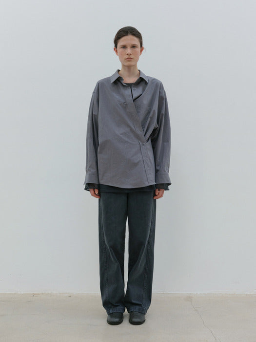 [moia] vintage box shirt (vintage blue)