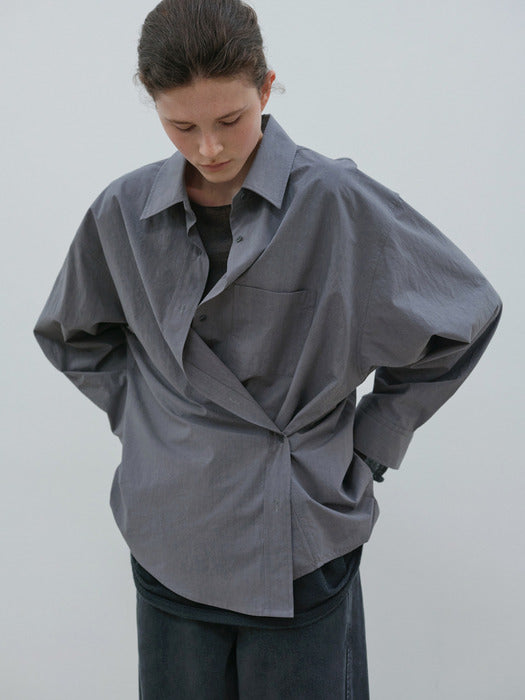 [moia] vintage box shirt (vintage blue)