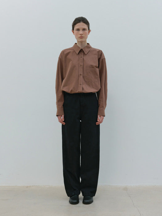 [moia] vintage box shirt (terracotta)