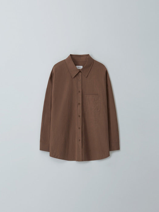 [moia] vintage box shirt (terracotta)