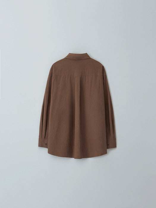 [moia] vintage box shirt (terracotta)