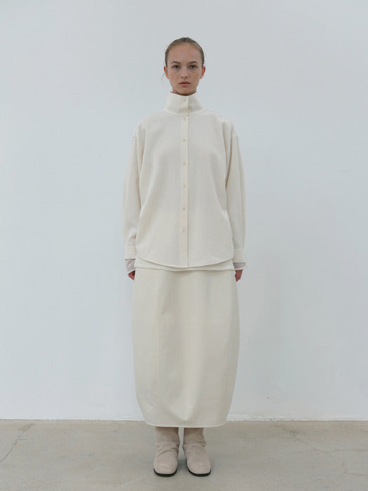 [moia] highneck shirt (ivory)