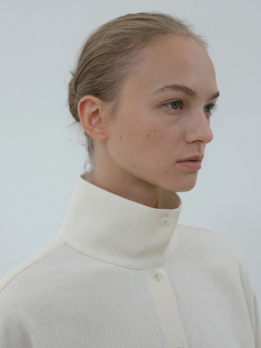 [moia] highneck shirt (ivory)