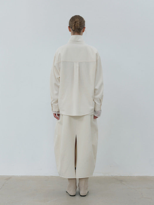 [moia] highneck shirt (ivory)